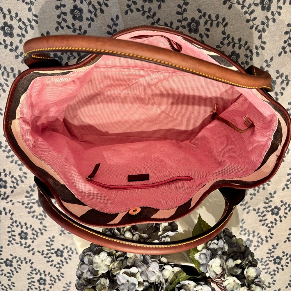 Dooney and Bourke Zebra Print Tote Bag - Picture 4 of 9